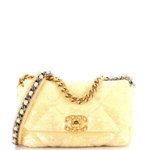 Chanel 19 Flap Bag Quilted Sequins #251839C48B